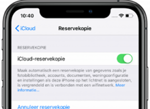 iPhone Reservekopie iCloud